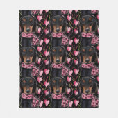 Dackel Fleecedecke (Vorderseite)