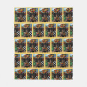 Dackel Fleecedecke (Vorderseite)