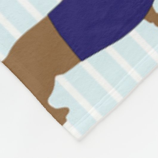 Dackel Fleecedecke (Ecke)