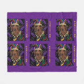 Dackel Fleecedecke (Vorderseite (Horizontal))