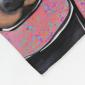 Dackel Fleecedecke (Ecke)