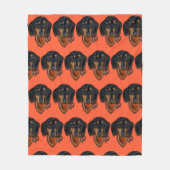 Dackel Fleecedecke (Vorderseite)