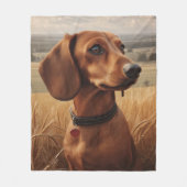 Dackel Fleecedecke (Vorderseite)