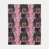 Dackel Fleecedecke (Vorderseite)