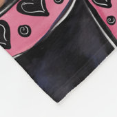 Dackel Fleecedecke (Ecke)