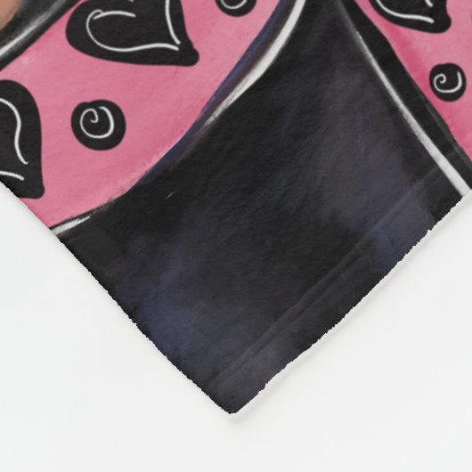 Dackel Fleecedecke (Ecke)