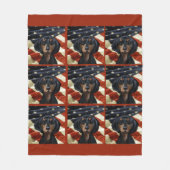 DACKEL FLEECEDECKE (Vorderseite)