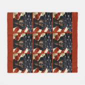 DACKEL FLEECEDECKE (Vorderseite (Horizontal))