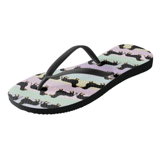 Dackel-Flip-Flops Badesandalen (Schrägansicht)