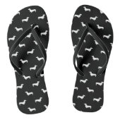 Dackel Flip Flops - Dackel Schuhe Badesandalen (Fußbett)