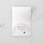 DACKEL FLORALLES ZUSTOMISIERTES BEILEID HERZ KARTE (Innenseite)