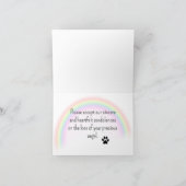 DACKEL FLORALLES ZUSTOMISIERTES BEILEID HERZ KARTE (Innenseite)