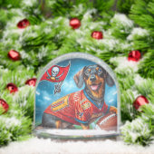 DACKEL FOOTBALL PLAYER SCHNEEKUGELN (Weihnachten)