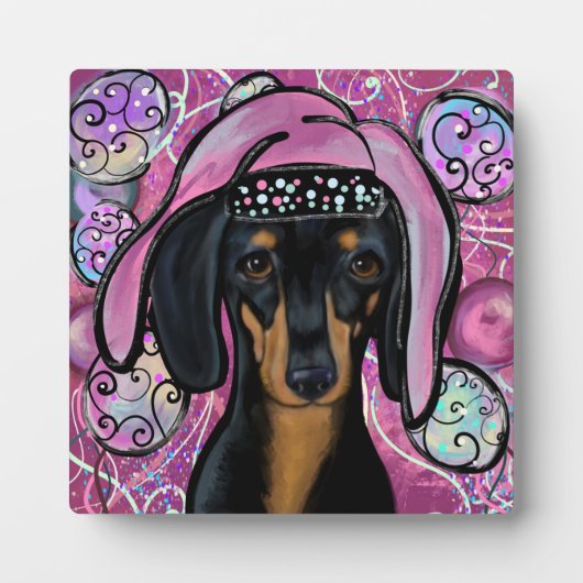 DACKEL FOTOPLATTE (Vorderseite)