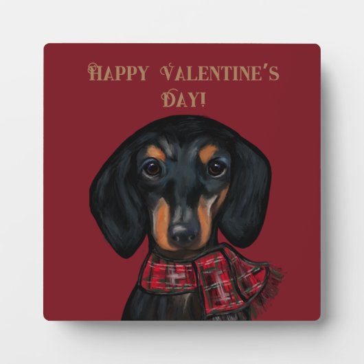 DACKEL FOTOPLATTE (Vorderseite)