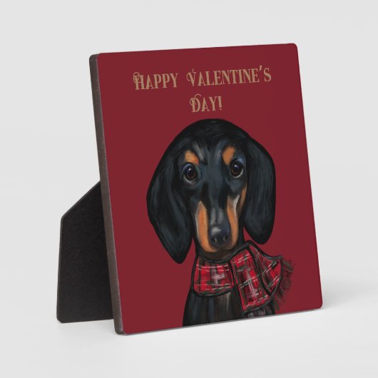 DACKEL FOTOPLATTE (Vorderseite)