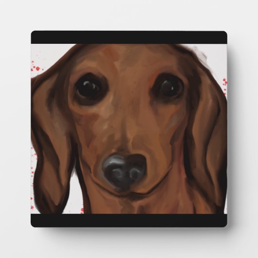 DACKEL FOTOPLATTE (Vorderseite)