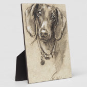 Dackel Fotoplatte (Seite)