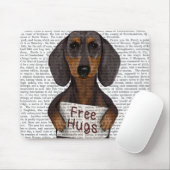 Dackel-Freie Hugs Mousepad (Mit Mouse)