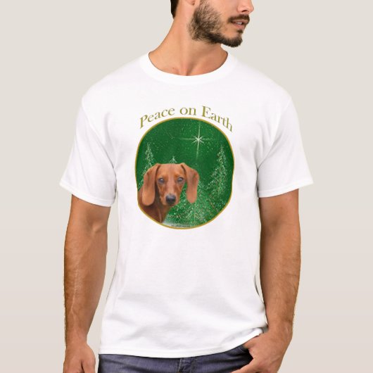 Dackel Frieden T-Shirt (Vorderseite)