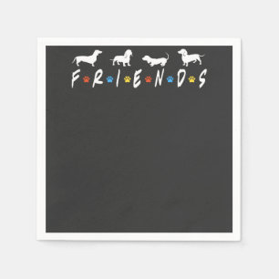 Dackel Friends Serviette