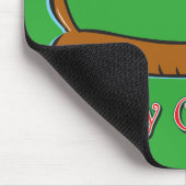 Dackel-frohe Weihnachten Mousepad (Ecke)