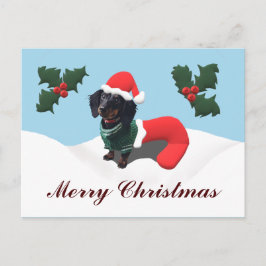 Dackel Frohe Weihnachten Postkarte