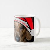 Dackel frohe Weihnachten Tasse (VorderseiteRechts)