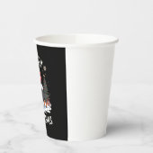 Dackel Frohe Weihnachts-Klassik T - Shirt Pappbecher (Links)