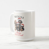 Dackel Funny Christmas Hund Kaffee Tasse (Vorderseite Links)