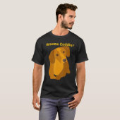 Dackel Funny Dackel Hund Haustier Niedliche Wanna  T-Shirt (Vorne ganz)