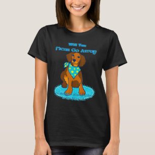 DACKEL FUNNY DACKEL HUND PET NIEDLICH FLEAS GEHEN  T-Shirt