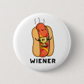 Dackel Funny Sausage Pub Button (Vorderseite)