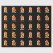 Dackel Funny Sausage Pub Dark BG Geschenkpapier (Flach)
