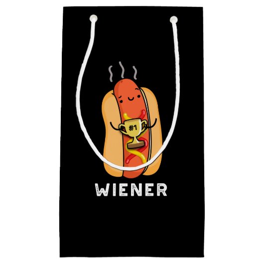 Dackel Funny Sausage Pub Dark BG Kleine Geschenktüte (Vorderseite)
