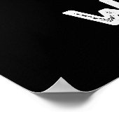 Dackel Funny Sausage Pub Dark BG Poster (Ecke)