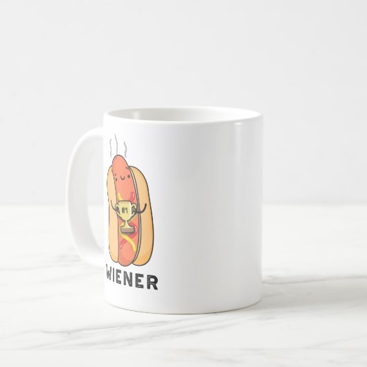 Dackel Funny Sausage Pub Kaffeetasse (Vorderseite Links)