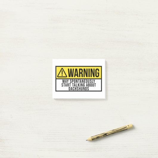 Dackel Funny Sprichwort Post-it Klebezettel (Auf Schreibtisch)