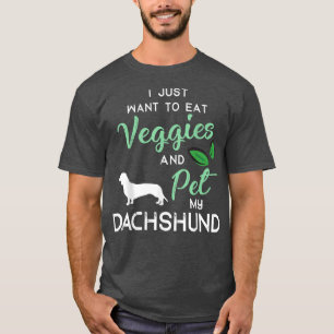 Dackel Funny Vegan Dog Lover Besitzer Xmas Birthda T-Shirt