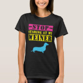 Dackel Funny Weiner Dog T-Shirt (Vorderseite)