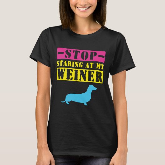 Dackel Funny Weiner Dog T-Shirt (Vorderseite)