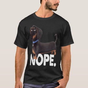 Dackel für Dackeln Hunde Liebhaber Funny Nope Lazy T-Shirt