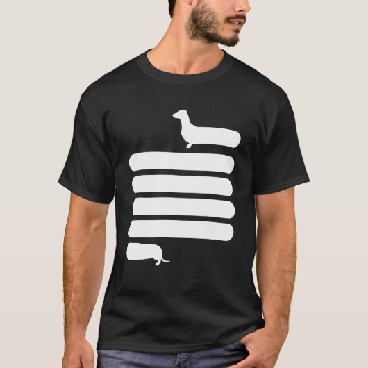 Dackel für lange Dackel Weiner Daschund Dog Dachsu T-Shirt (Vorderseite)