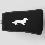 Dackel für lange Dackeln Silhouette Golf Headcover (Vorderseite)