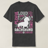 Dackel für Männer Frauen Mädchen Kinder Dackel tun T-Shirt (Design vorne)