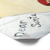 Dackel für Santa Canvas Print Poster (Ecke)