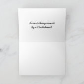 Dackel Gang Grußkarte Karte (Innenseite)