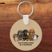 Dackel Gang Schlüsselanhänger (Vorderseite)