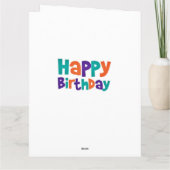 Dackel Geburtskarte Karte (Rückseite)