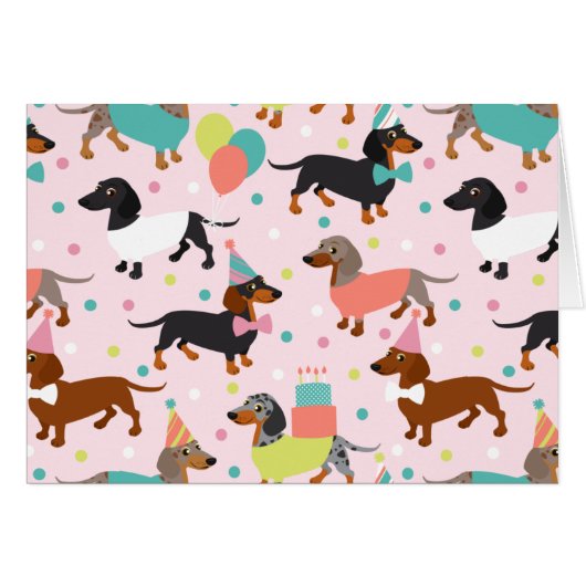 Dackel Geburtstag (Vorderseite (Horizontal))